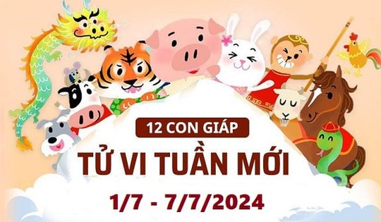 Tử vi tuần mới 12 con giáp từ 1/7 - 7/7/2024: Tý trắc trở, Mùi tốt lành