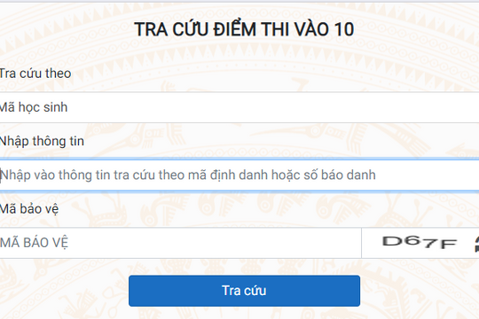 Cách tra cứu điểm thi lớp 10 Hà Nội