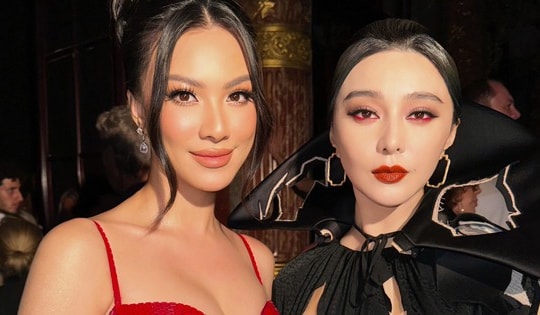 Khung hình gây tranh cãi: Phạm Băng Băng bị Á hậu Vbiz "lấn lướt"?