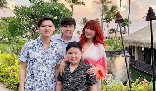 Vợ cũ Bằng Kiều bỏ 10 nghìn đô đi du lịch với 3 con trai