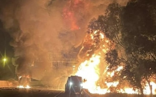 Điều tra vụ cháy xe bồn trên cao tốc Hà Nội - Hải Phòng khiến 2 người thương vong