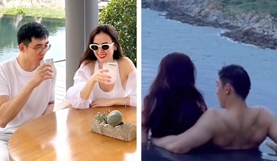 Chồng thiếu gia của Midu khoe body vạm vỡ ở resort 6 sao trong kỳ trăng mật