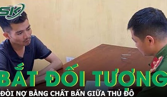 Bắt đối tượng đòi nợ bằng chất bẩn giữa Thủ đô