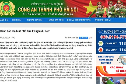 Nhiều người dân tố giác một số công ty kinh doanh “Sở hữu kỳ nghỉ du lịch” có dấu hiệu lừa đảo chiếm đoạt tài sản