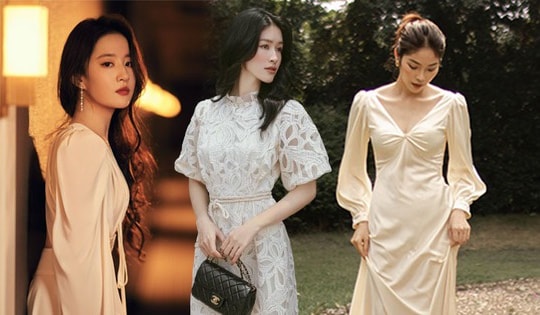 8 mẫu váy trắng duyên dáng, hack tuổi cực khéo, giúp nàng công sở tuổi 30+ mặc đẹp như Lưu Diệc Phi trong phim