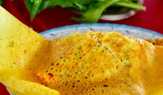 Bí quyết pha bột bánh xèo vàng ươm