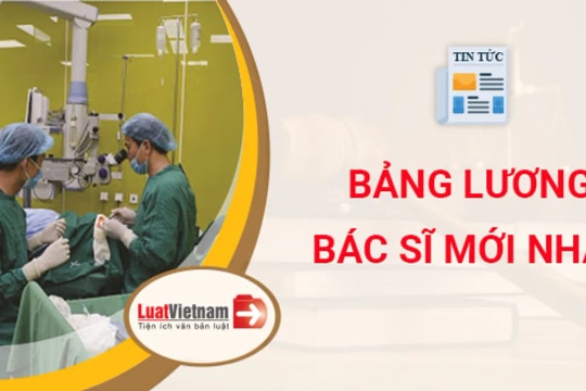 Bảng lương bác sĩ từ 01/7/2024 sẽ thế nào khi tăng lương cơ sở?