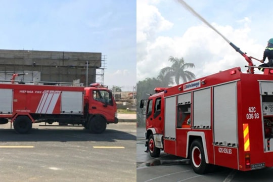 Kích thước bãi đỗ xe chữa cháy là bao nhiêu?