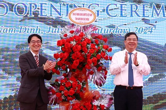 Khánh thành Nhà máy công nghệ cao tại Nam Định - Tái cấu trúc chuỗi giá trị dệt may toàn cầu