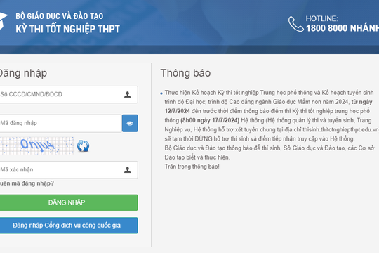 Cách tra cứu điểm thi tốt nghiệp THPT 2024 nhanh nhất trên website của Bộ