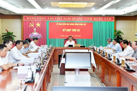 Ủy ban Kiểm tra Trung ương xem xét kết quả kiểm điểm trách nhiệm cán bộ 6 tỉnh thành có vi phạm, khuyết điểm