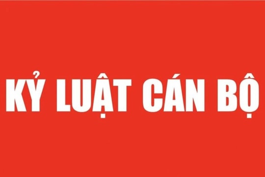 Kỷ luật Cảnh cáo, tiến hành miễn nhiệm Chủ tịch xã