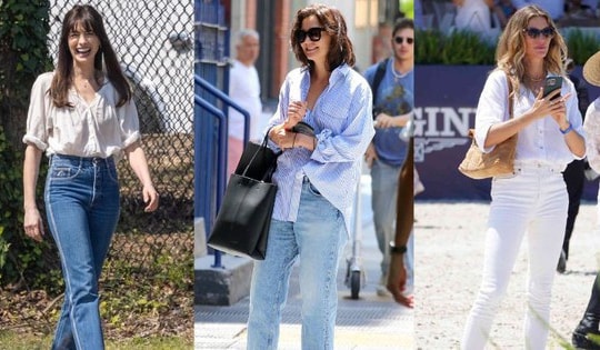 10 cách mặc quần jeans ống đứng sành điệu xuất sắc dành cho phụ nữ trên 40 tuổi