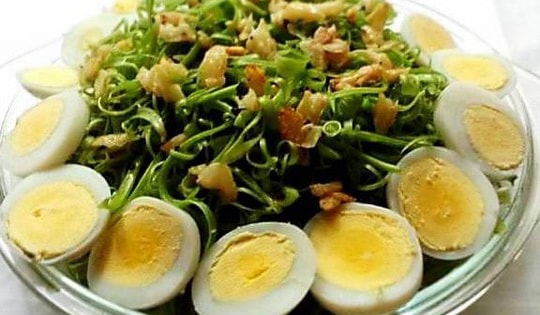 Thực đơn 3 ngày giảm cân với rau muống