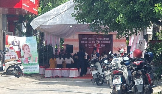 Xử phạt đơn vị tự ý dựng rạp giữa đường tổ chức sinh nhật