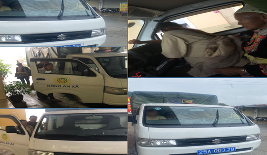 Lai Châu: Công an dùng xe chuyên dụng giúp sản phụ đến bệnh viện cấp cứu