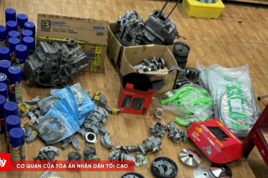 Hàng trăm phụ tùng "độ chế" xe máy không rõ nguồn gốc xuất xứ