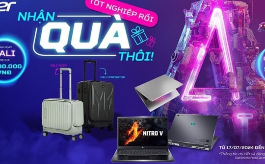 Acer ưu đãi mùa tựu trường 2024: Tốt nghiệp rồi - Nhận quà thôi