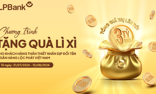 LPBank tặng quà may mắn tới khách hàng với "cơn mưa lộc phát"