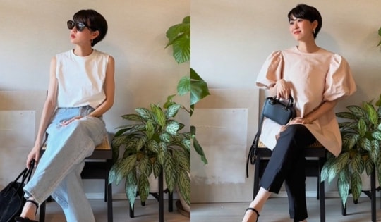 Người phụ nữ Nhật Bản cao 1m57, "lên đồ" mặc đẹp cả tuần cực đơn giản