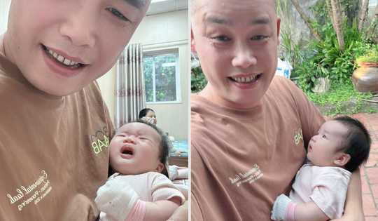 Độc quyền: Hiệp Gà khoe cận vẻ đáng yêu của cháu ngoại xinh xắn