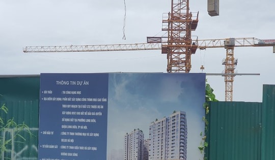 Phạt chủ dự án chung cư ở quận Long Biên gây sụt lún vỉa hè, nứt mặt đường