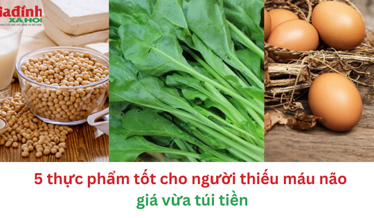 5 thực phẩm tốt cho người thiếu máu não giá vừa túi tiền