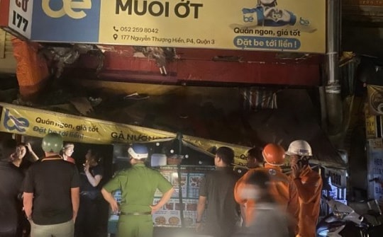 Cháy ở phố ẩm thực Nguyễn Thượng Hiền, quận 3