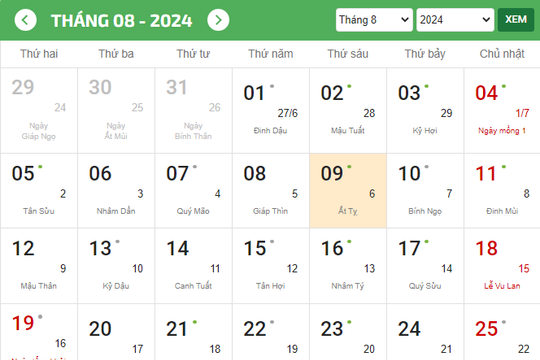 Người lao động nghỉ lễ Quốc khánh 2/9 năm 2024 từ ngày nào?