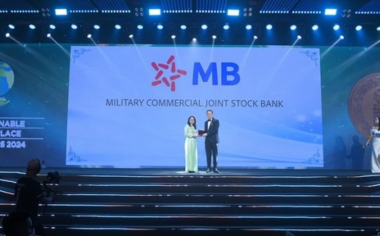 MB nhận giải thưởng “Doanh nghiệp có môi trường làm việc bền vững”