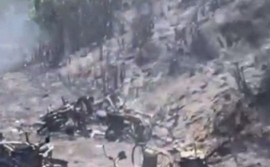 Hơn 3 ha rừng và nhiều xe máy bị thiêu rụi sau vụ cháy kinh hoàng