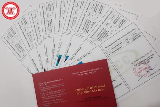 Thời gian kinh nghiệm để cấp chứng chỉ hành nghề xây dựng có tính thời gian thực tập trước khi tốt nghiệp không?