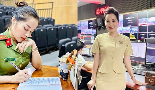 Nữ BTV truyền hình mang quân hàm Thượng úy công an có đời tư kín tiếng