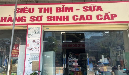 Tự ý gắn mác 'siêu thị bỉm sữa, hàng sơ sinh' để hút khách, một cơ sở kinh doanh bị xử phạt