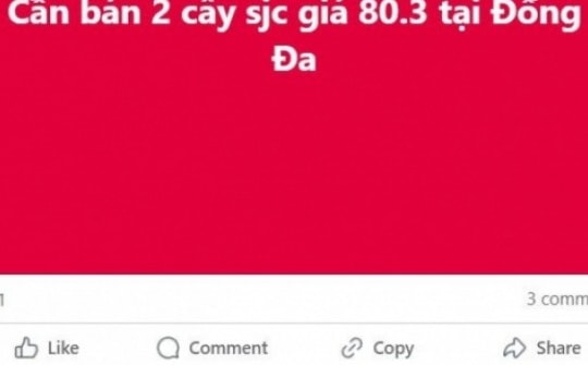 Cảnh báo về 3 hình thức lừa đảo trong giao dịch vàng miếng SJC tự do