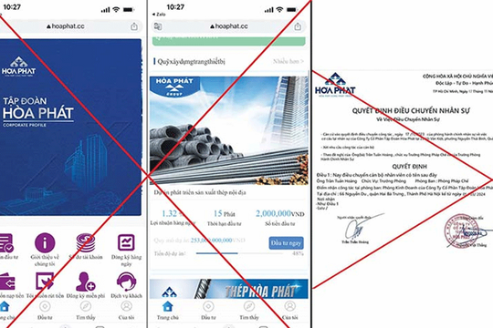 Lập website giả mạo Vingroup của tỷ phú Phạm Nhật Vượng, giả danh chữ ký của tỷ phú Trần Đình Long để lừa đảo
