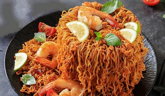 Mì xào thác nước: Món ăn sáng vừa ngon miệng, đẹp mắt lại dễ làm