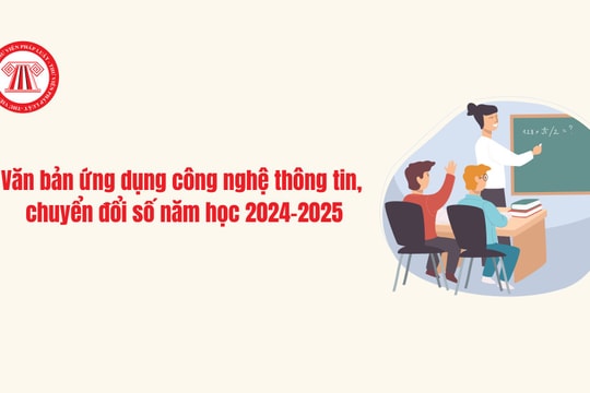 Tổng hợp văn bản về ứng dụng công nghệ thông tin, chuyển đổi số năm học 2024-2025