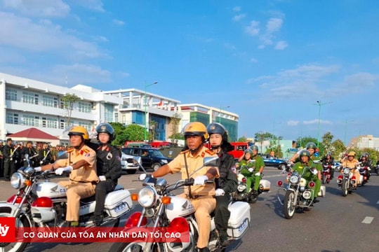 Công an tỉnh Bình Thuận ra quân trấn áp tội phạm