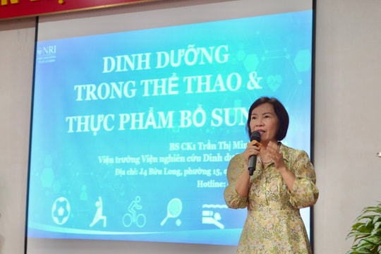 Quỹ Phát triển Tài năng Việt tài trợ khóa học dinh dưỡng cho các vận động viên