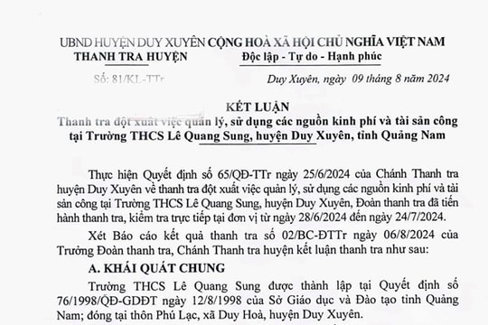 Những tồn tại, hạn chế trong quản lý, sử dụng các nguồn kinh phí tại một trường THCS