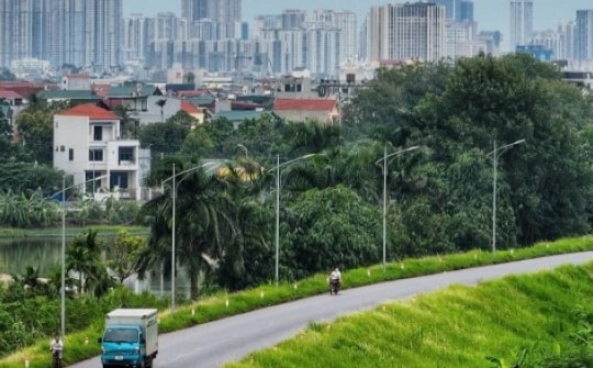 Toàn cảnh đường vào khu đất đấu giá ở Hoài Đức vừa bị chỉ đạo kiểm tra