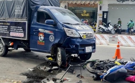 Làm rõ vụ tai nạn giao thông sau cự cãi giữa tài xế xe tải và người chạy xe máy