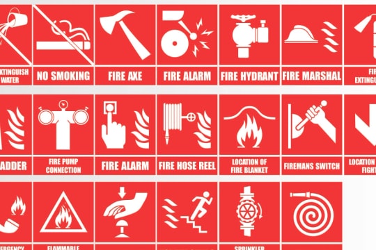 Các loại biển cấm, biển báo, biển chỉ dẫn về PCCC