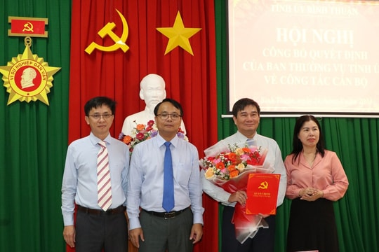 Điều động, bổ nhiệm Giám đốc Sở Nội vụ giữ chức Trưởng Ban Dân vận Tỉnh ủy