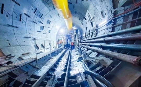 Robot đào ngầm hơn 120 m metro Nhổn - ga Hà Nội