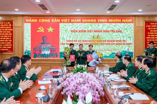 Bổ nhiệm Viện trưởng, Phó viện trưởng Viện kiểm sát quân sự Bộ đội Biên phòng