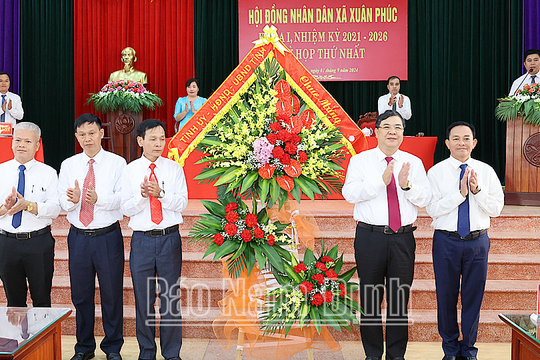 Nam Định kiện toàn bộ máy chính quyền mới tại 26 đơn vị hành chính cấp xã