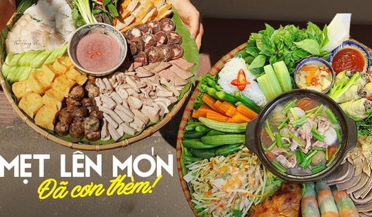 Mẹ đảm ở Hà Nội trổ tài bài trí 30 mâm cơm lên mẹt: "Cả nhà quây quần quanh một mẹt tròn, vừa ăn vừa trò chuyện rất ấm cúng"