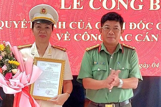 Điều động nữ Thượng tá, Trưởng phòng giữ chức Trưởng Công an huyện